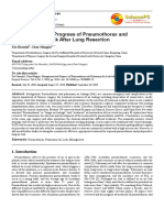 Management and Progress of Pneumothorax and Pulmonary Air Leak After Lung Resection