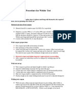 Welder Testing Procedure 2014 2