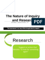 The Nature of Inquiry and Research: Daphnie S. Monteverde, LPT