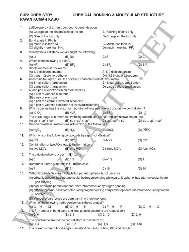 Chemistry Chemical Bonding | PDF | Ion | Chemical Bond
