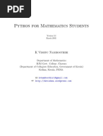 Python For Mathematics Students PDF