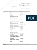 List Details - 11/7/2010 School Improvement List - Cindy: Status Title Notes