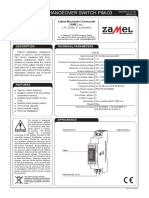 Installation Changeover Switch Pim-03: Technical Parameters Description