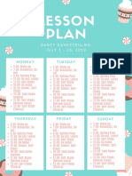 Lesson Plan: Danty Danestria, Md. J U L Y 1 - 2 6, 2 0 1 9