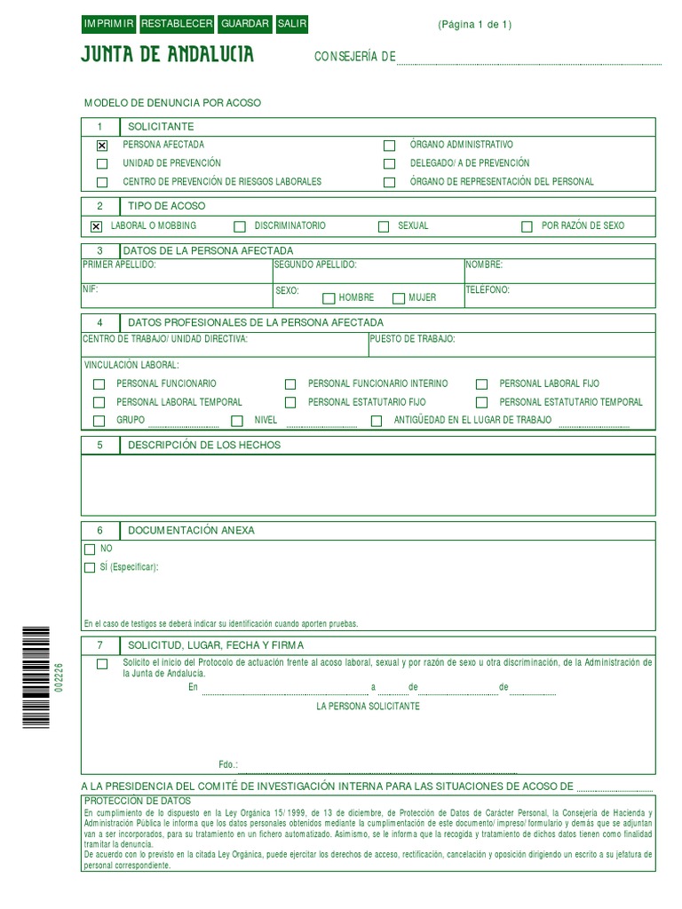 Modelo 600 Junta De Andalucia