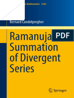 Ramanujan Summation of Divergent Series-Springer (2017) - by Candelpergher, Bernard