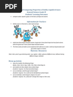 Lesson Plan of Comparing Properties of Solids