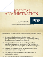 Hospital Administration: Dr. Jayesh Patidar