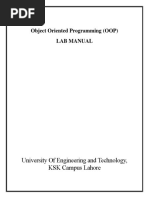 OOP Lab Manual