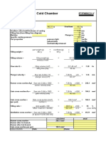 Die Specification Cold Chamber: Aluminium