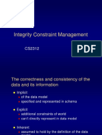 Integrity Constraint Management