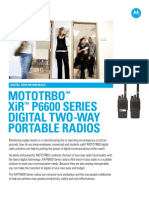 Mototrbo Xir P6600 Series Digital Two-Way Portable Radios: Digital, Now Within Reach
