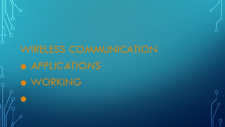 Wireless Communication Overview | PDF