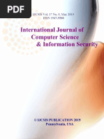 Journal of Computer Science IJCSIS May 2019 Full Volume