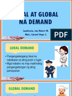 Lokal at Global Na Demand 