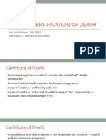 Medical Certification of Death