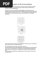 Example of 2D Convolution