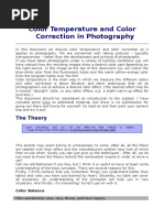 Color Temperature and Color Correction Foto