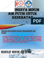 Pentingnya Minum Air Putih Untuk Kesehatan