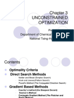 Unconstrained Optimization: Prof. S.S. Jang Department of Chemical Engineering National Tsing-Hua Univeristy