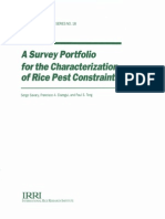 A Survey Portfolio For The Characterization of Rice Pest Constraints
