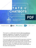 2018 State of Chatbots Report