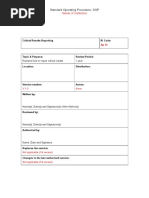 Critical Test Result Reporting Policy | PDF | Caregiver | Nursing