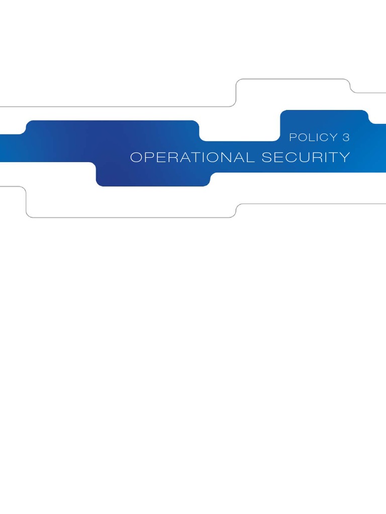 Operational Security Policy Overview | PDF | Electric Power ...