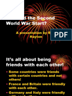 How Did The Second World War Start?: A Presentation by Miss Hayton