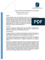 Estrategia y Actividades Específicas para Reparacion de Los Tanques Tyc