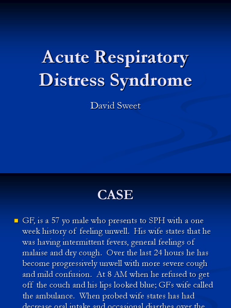 Understanding Acute Respiratory Distress Syndrome | PDF | Pneumonia ...