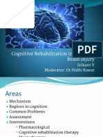 Cognitive Rehabilitation in Acquired Brain Injury: Srikant V Moderator: DR Nidhi Rawat