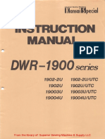 Kansai DWR-1900 Series Instruction Manual