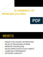 Merits and Demerits of Problem Solving