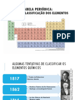 Tabela Periódica História e Classificação Dos Elementos