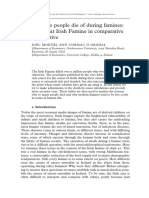 What Do People Die of During Famines: The Great Irish Famine in Comparative Perspective (Mokyr, 2002)