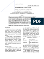 A Early Warning System in FX Market (Abstract) 