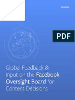 Oversight Board Consultation Report 1