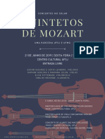 Cartaz Do Concerto Quintetos de Mozart