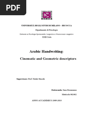 Arabic Handwriting
