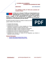 Circulares SUSESO 3335 y 3336 Sobre Accidentes Graves y Fatales PDF