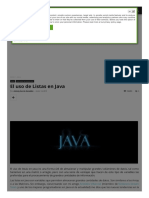 El Uso de Listas en Java: This Website Uses Cookies