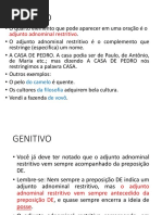 Latim Genitivo e Dativo