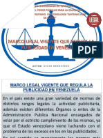Marco Legal Vigente Que Regula La Publicidad en Venezuela