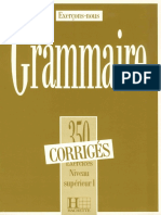 Pub - Grammaire 350 Exercices Niveau Superieur 1 Corrige PDF