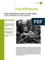 Unas Microfinanzas Cada Vez Más Verdes- Clara Tendencia o Moda Pasajera - No 42 SOS Fam
