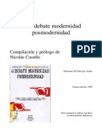 Huyssen Debate Modernidad Posmodernidad.pdf