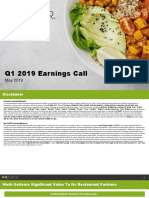 Waitr Earnings Call Slides (5.8.19)