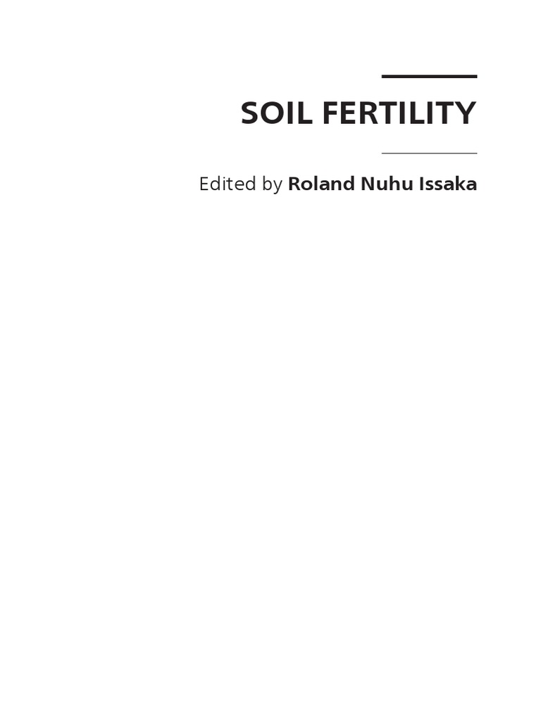 BookSoil Fertility PDF PDF Crop Rotation Tillage