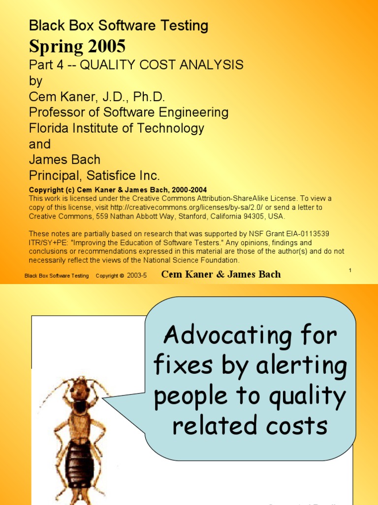Spring 2005: Black Box Software Testing | PDF | Software Testing ...